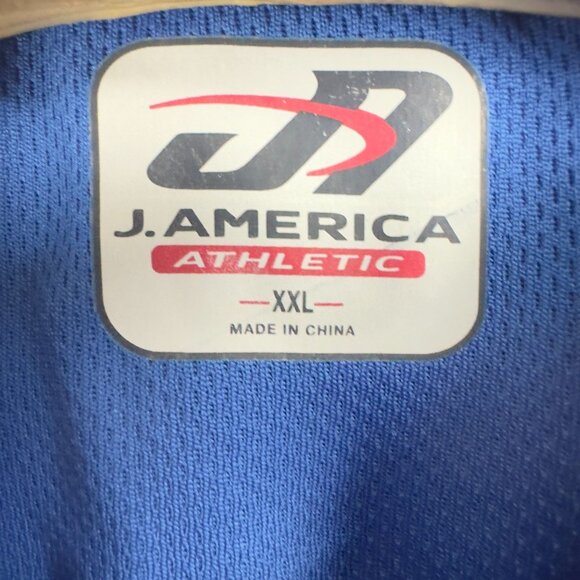J. America Athletic Florida Gators Polo Shirt Mens XXL Blue & Orange Polyester - Picture 6 of 10